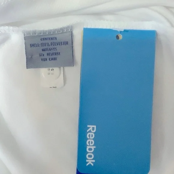 Reebok Ladies X-Treme PLAYDRY Polo Raglan Short Sleeve Button Up Plus 2XL White - Picture 8 of 14